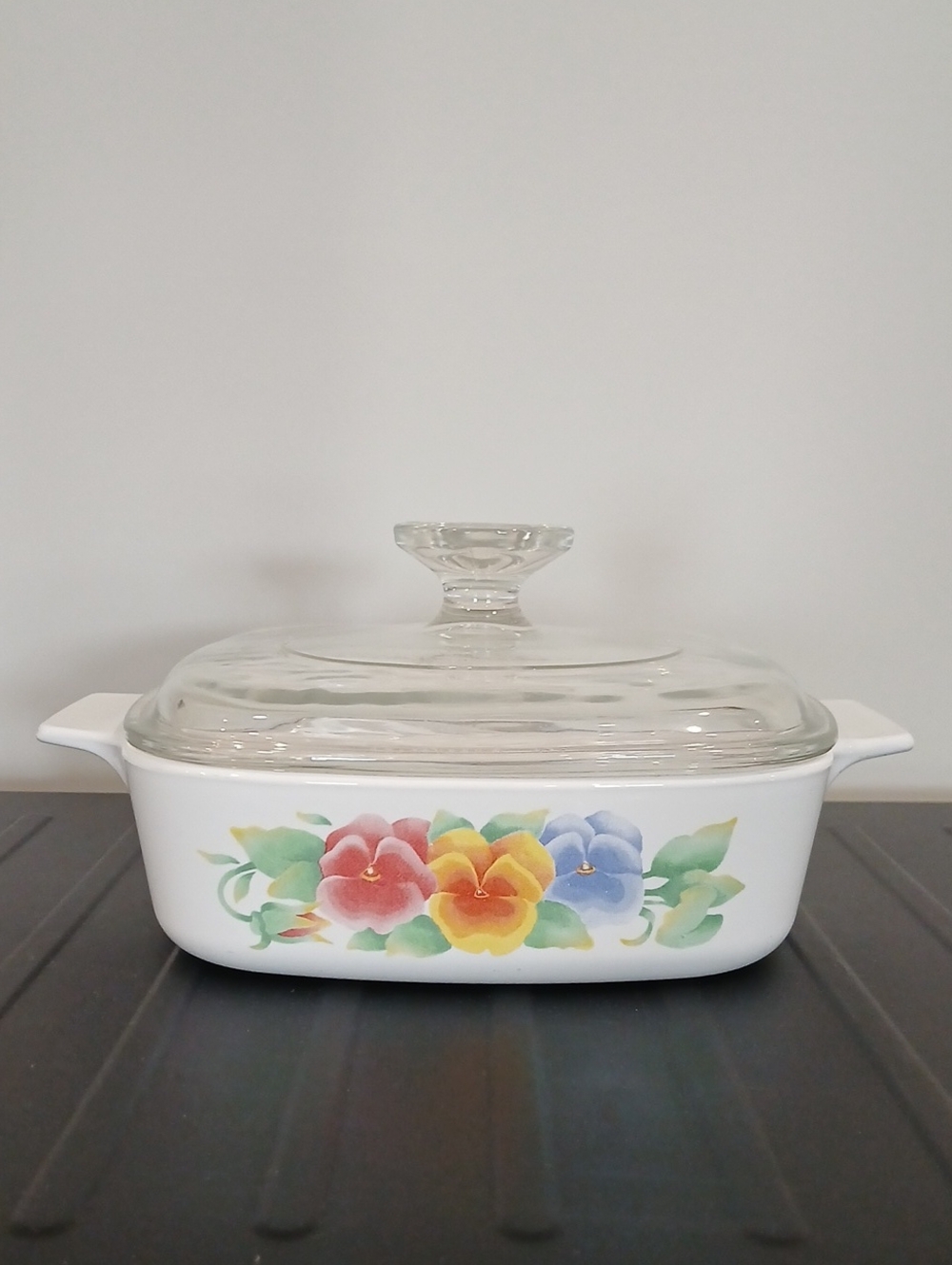 🌸Vintage Summer Blush Corningware Casserole Dish